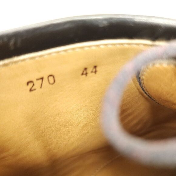 Vtg Gordon Rush Men Boots Sz 11 Black Leather Y2K Retro Square Toe Chukka Defect - Picture 10 of 12